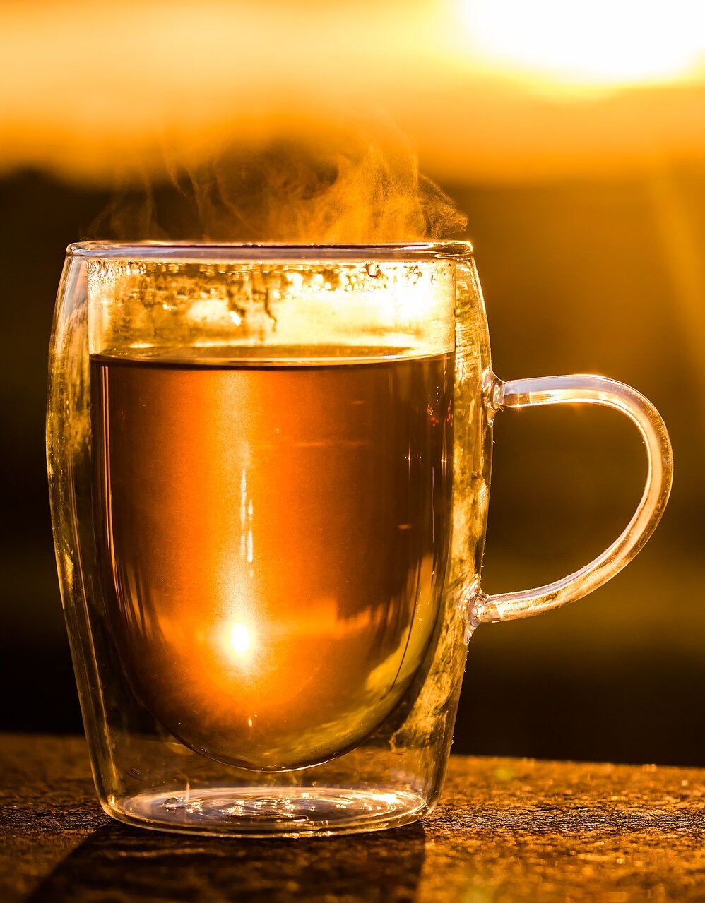 Foto eines Teeglases